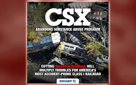 CSX Ceases Operation RedBlock, Announces SMART Union