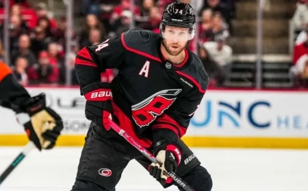 Slavin Returns from Injury for Hurricanes vs. Kraken Matchup