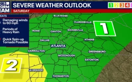 Metro Atlanta Braces for Severe Storm as Flood Watch Expands