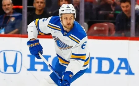 Blues Secure Broberg with 6-Year, $48 Million Contract