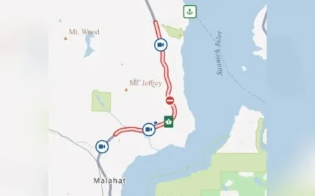 Helicopter and Ambulances Rush to Malahat Vehicle Incident