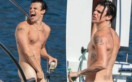 Yungblud Goes Nude at Exclusive Yacht Party