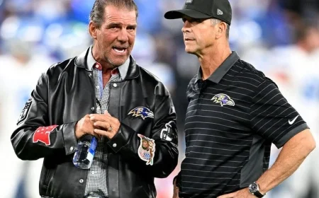 Ravens Owner Fires Harbaugh via Phone, Report Claims