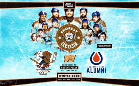 Edmonton Oilers Alumni Compete Against ‘Shoresy’ Cast at Rogers Place