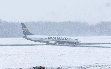 Ryanair Flight Lands in Edinburgh Due to Unexpected Conditions