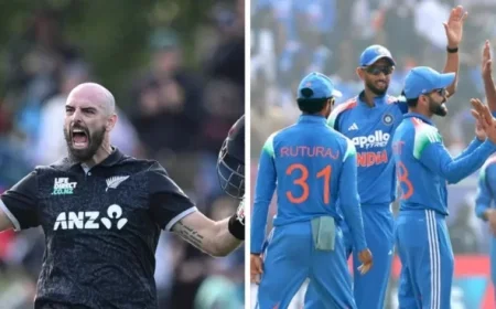 Daryl Mitchell’s ODI Stats: Batting and Bowling Records Against India