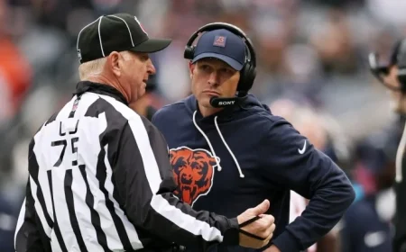 Ben Johnson Reenacts 28-3 Patriots-Falcons Super Bowl for Bears Camp