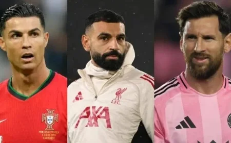Mohamed Salah Achieves Historic Milestone, Surpassing Messi and Ronaldo