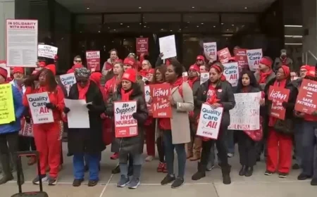 NYC Nurses Poised for Monday Strike Amid Contract Dispute