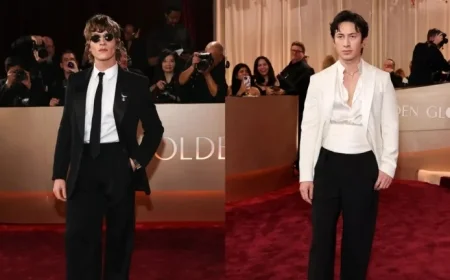 Hudson Williams, Connor Storrie Bring Charisma to 2026 Golden Globes