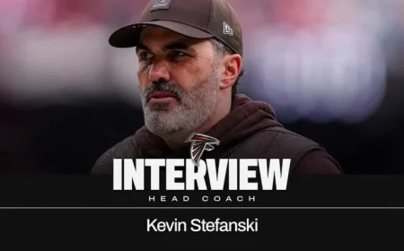 Falcons Interview Kevin Stefanski for Head Coach Position