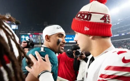 Eagles vs. 49ers: First Quarter Score Updates in NFL Playoffs