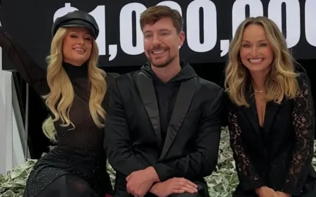 Giada De Laurentiis Judges MrBeast’s $1 Million Celebrity Challenge with Paris Hilton