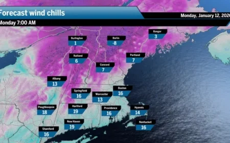 Sunny, Windy Monday Ushers in Warmup for New England This Week