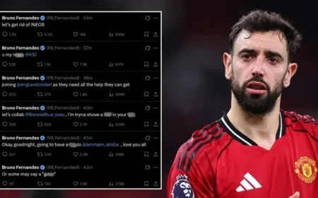 Manchester United Issues Statement After Bruno Fernandes’ X Account Hacked