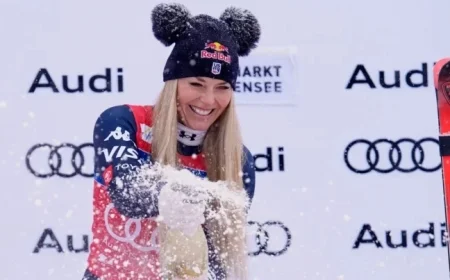 Lindsey Vonn Secures Second Olympic Season Win at World Cup Downhill