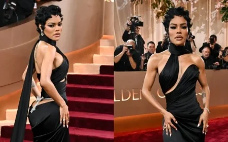Teyana Taylor Dazzles in Schiaparelli at 2026 Golden Globes