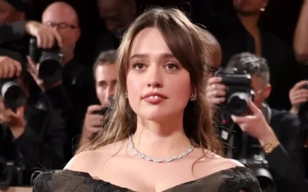 Aimee Lou Wood Stuns in Asymmetrical Gown at 2026 Golden Globes