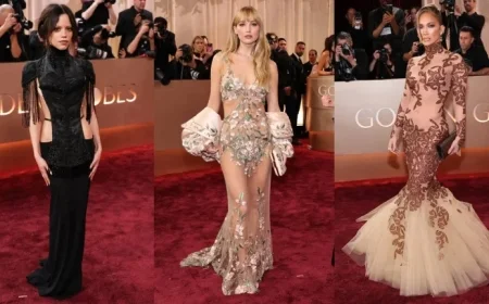 Jennifer Lawrence, Jenna Ortega, J.Lo Redefine Naked Dressing at 2026 Golden Globes