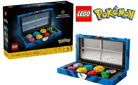 LEGO Unveils Pokemon Kanto Region Badge Collection Set 40892!