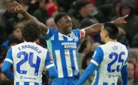 Brighton Triumphs 2-1 Over Man Utd, Secures FA Cup Fourth-Round Place