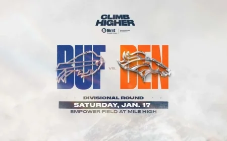 Broncos Host Divisional Round Clash Against Bills on Jan. 17