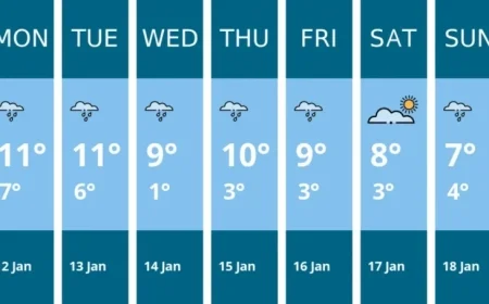 Wells Weather Outlook: January 12-18 Forecast