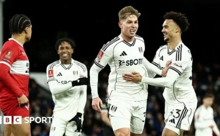 Fulham Triumphs Over Middlesbrough 3-1 in FA Cup Clash