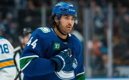 Canucks’ Kiefer Sherwood Sidelined, Listed Day-to-Day