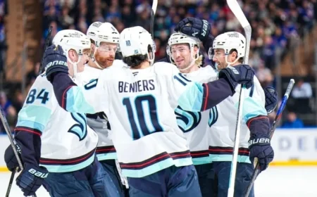 Kraken Rally with 4 Straight Goals to Defeat Rangers