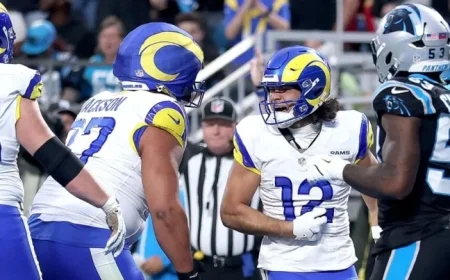 Puka Nacua’s Crucial Interception Secures Rams’ Wild-Card Victory