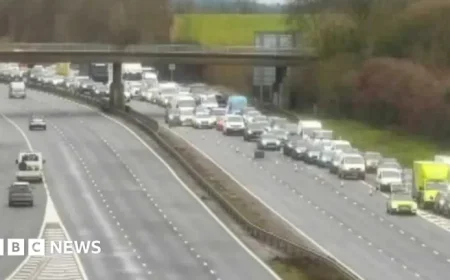 Collision on M5 Halts Gloucestershire Traffic