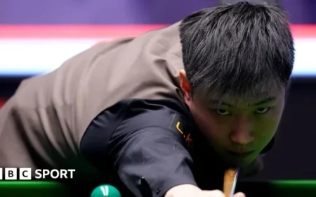 Live Masters Snooker: Zhao Xintong vs Gary Wilson Scores & Results