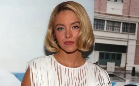 Sydney Sweeney Stuns in Bold Ribbon Dress at Latest Event