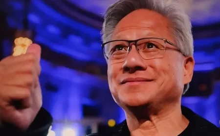 Jensen Huang Urges Positivity Towards AI Innovation