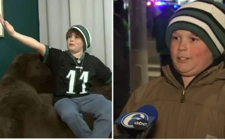 11-Year-Old Sam Salvo Becomes Online Sensation After Viral Eagles Video