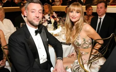 Jennifer Lawrence and Cooke Maroney Shine on 2026 Golden Globes Date Night