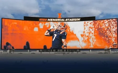 Illinois and Daktronics Unveil College Football’s Largest Video Display