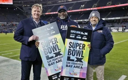 Bears, Goodell Award Flag Football Pioneer with Super Bowl Tickets