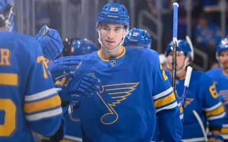Blues Extend Mailloux for One Year