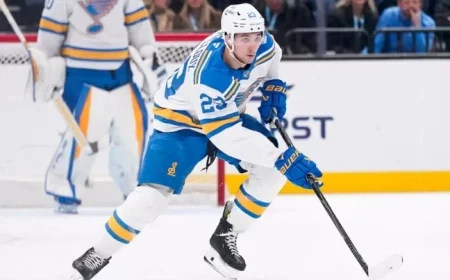 Blues Extend D Mailloux’s Contract for One Year