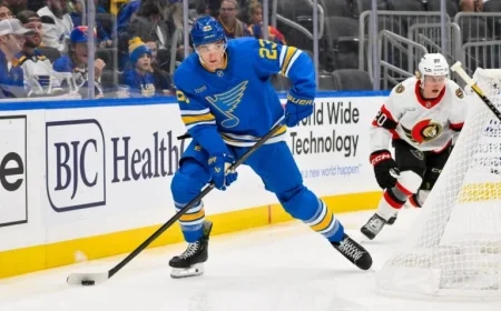 Blues Extend Logan Mailloux’s Contract for One Year