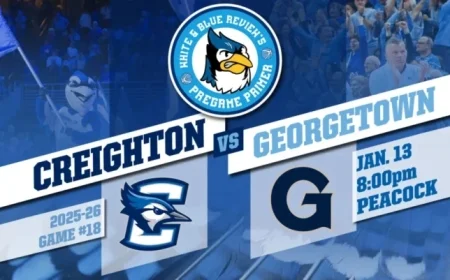 Bluejays Aim to Rebound Against Hoyas After Rare Home Loss