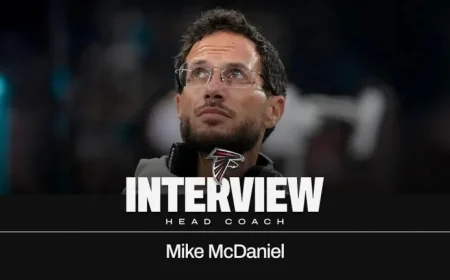 Falcons Interview Mike McDaniel for Head Coach Position