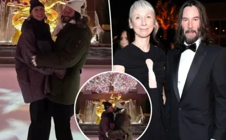 Keanu Reeves and Alexandra Grant’s Romantic Kiss Captured at Rockefeller Center