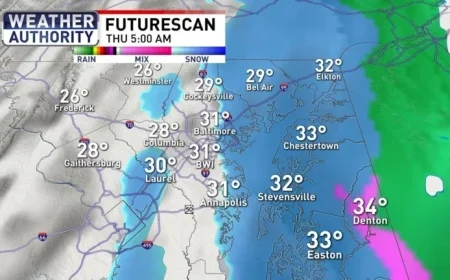 Tonight’s Rain and Snow Followed by Cold Weather Change