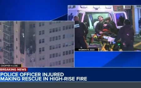 Officer Injured Rescuing Residents in Atlantic City High-Rise Fire