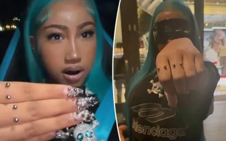 North West Defies Critics with New Second Finger Piercing