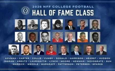NFF Reveals 2026 College Football Hall of Fame All-Star Class