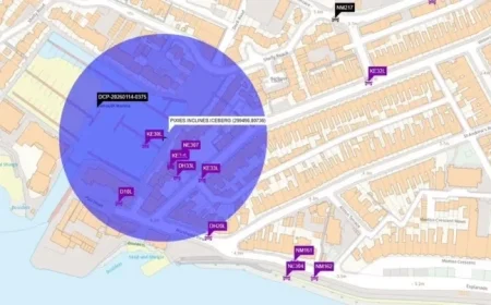 Police Map Reveals Exmouth Bomb Evacuation Zone During Door-to-Door Alerts